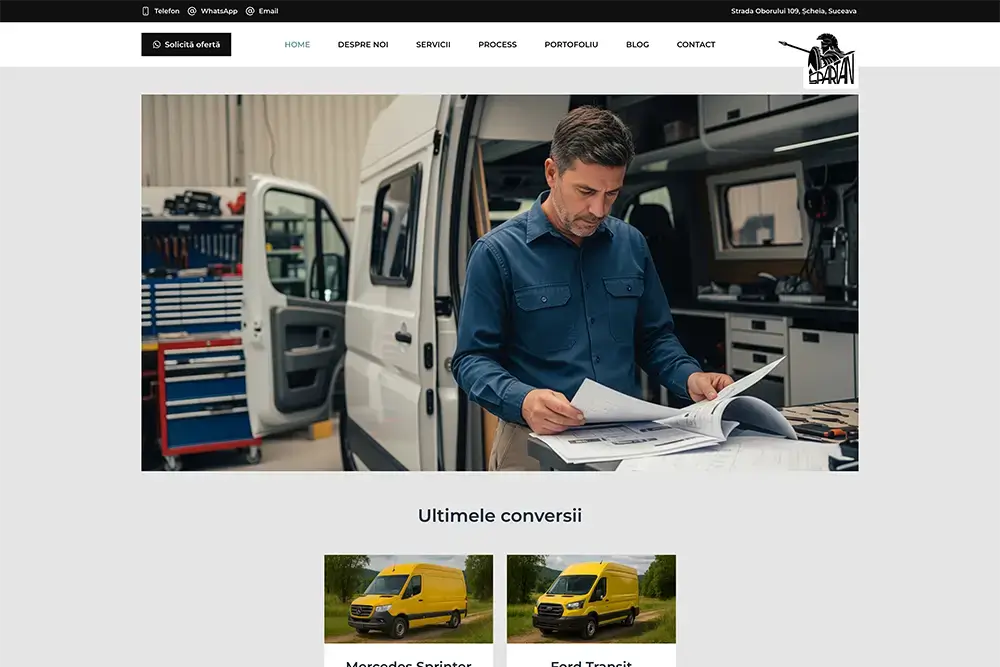 Captură website SPARTAN