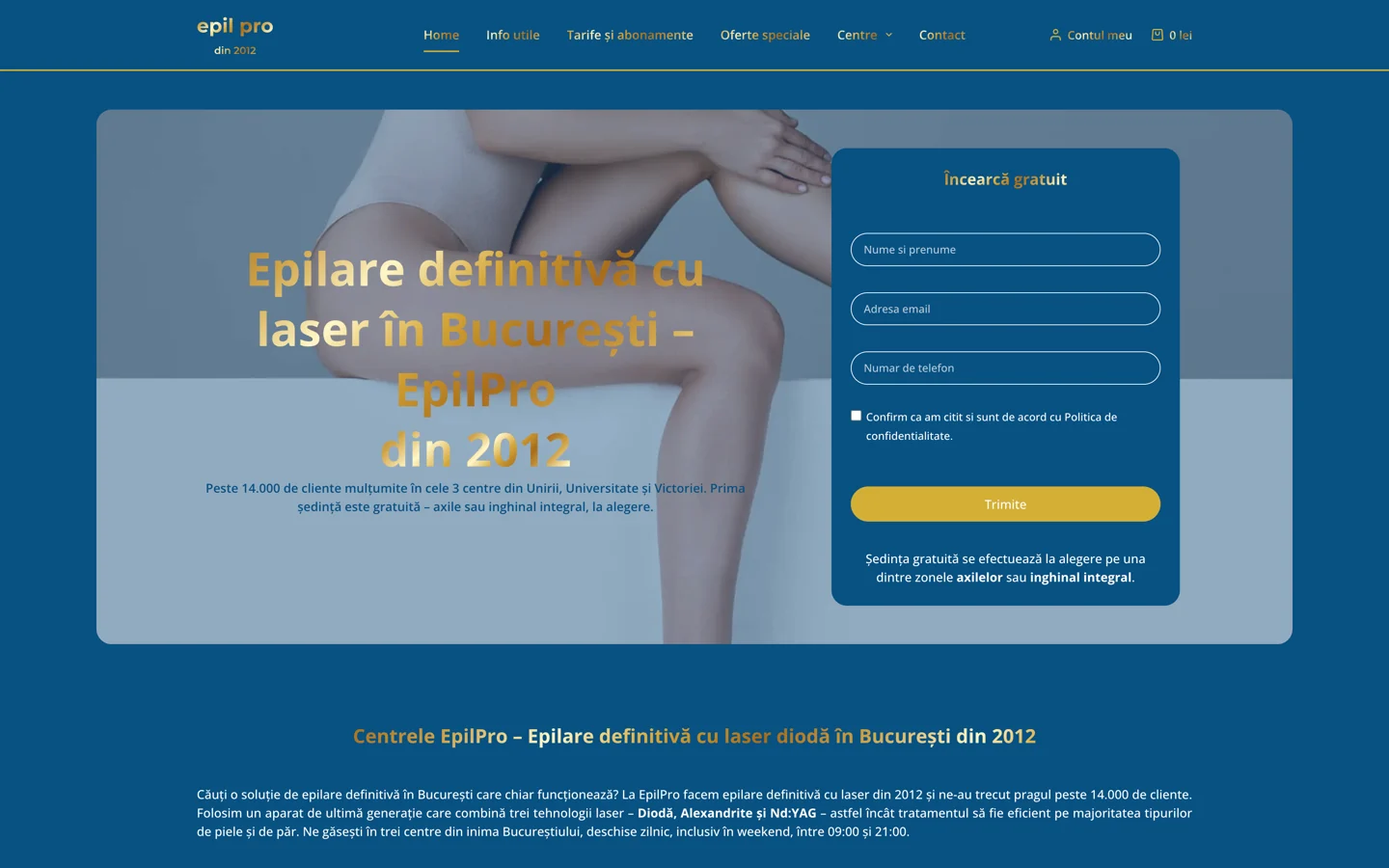 Captură website EpilPro