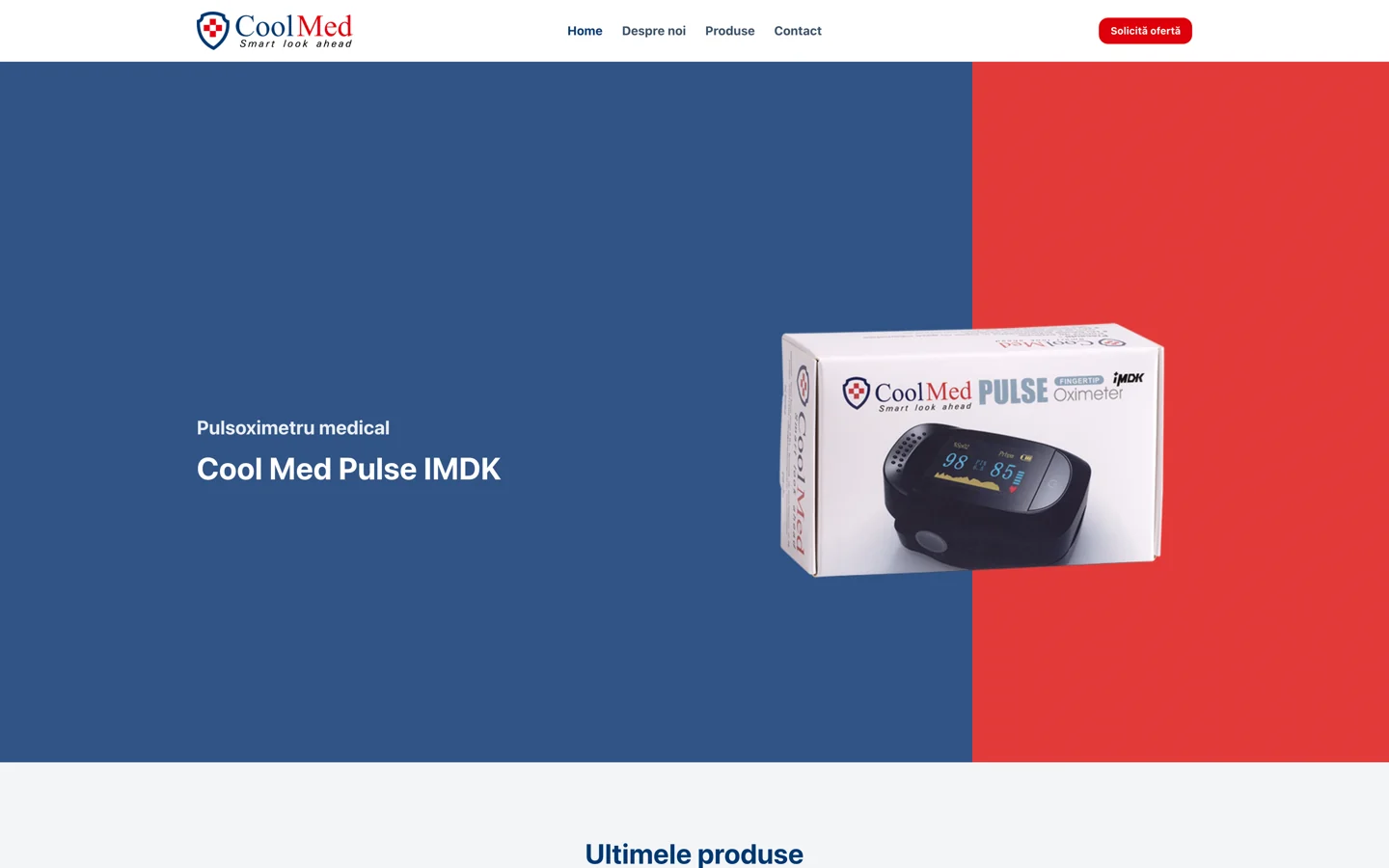 Captură website Cool Med