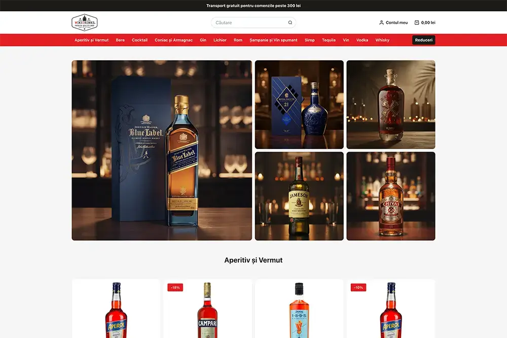 Captură website WIKIDRINKS